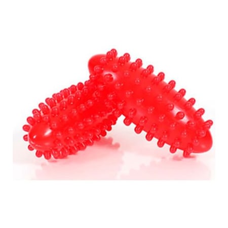 Fabrication Enterprises TOGU Bantoo Elliptical Roll, 4.3"L x 2" Diameter, Red, Set of 2 30-4710